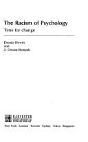 racism of psychology: time for change