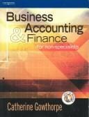Business Accounting and Finance: For Non-specialists
