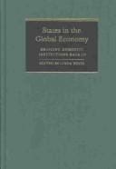 States in the Global Economy: Bringing Domestic Institutions Back In (Cambridge Studies in International Relations)
