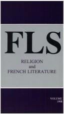Religion And French Literature.(French Literature Series 25)