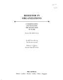 Behavior in organizations: understanding and managing the human side of work