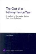 cost of a military person-year: a method for computing savings from force reductions