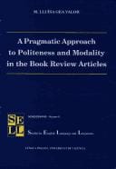 pragmatic approach to politeness and modality in the book review articles