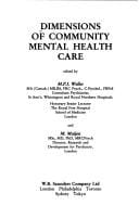 Dimensions of Community Mental Health Care