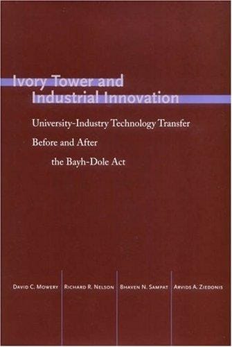 Ivory Tower and Industrial Innovation: University-Industry Technology Transfer Before and After the Bayh-Dole Act (Innovation and Technology in the World E)