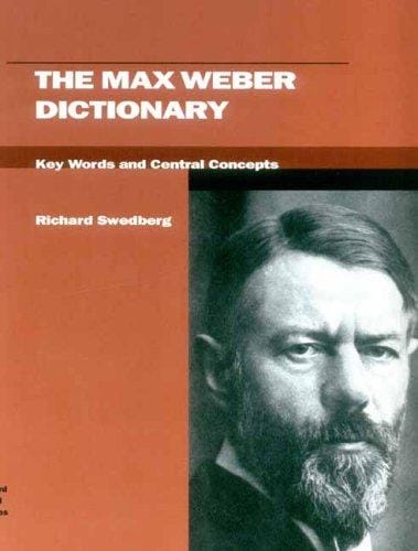 The Max Weber Dictionary: Key Words and Central Concepts (Stanford Social Sciences)