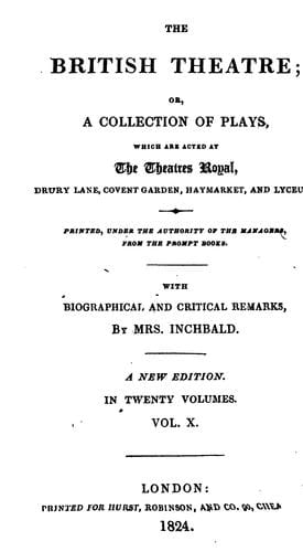 Wild oats: or, The strolling gentlemen : a comedy in five acts