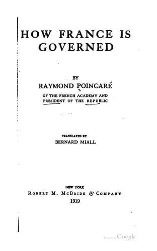 How France is governed