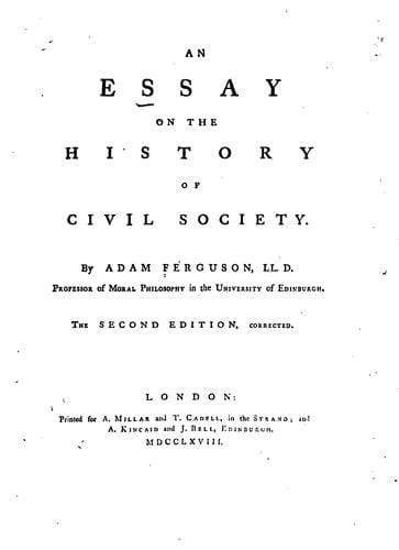 essay on the history of civil society
