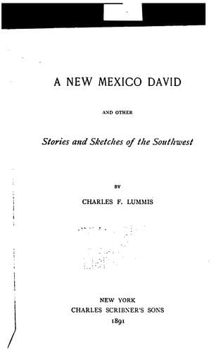 New Mexico David: and other stories and sketches of the Southwest.