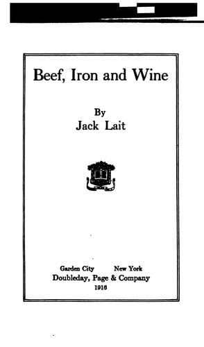 Beef, iron, and wine.
