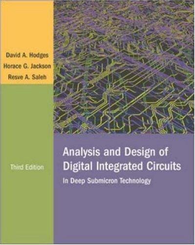 Analysis and Design of Digital Integrated Circuits