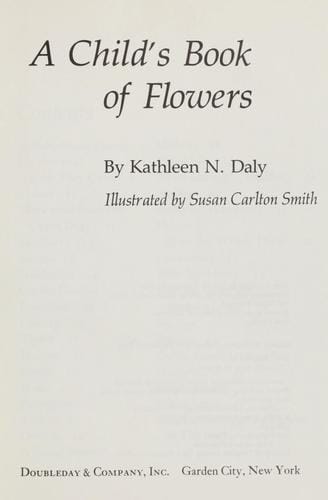 A child's book of flowers