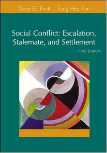 Social conflict: escalation, stalemate, and settlement.