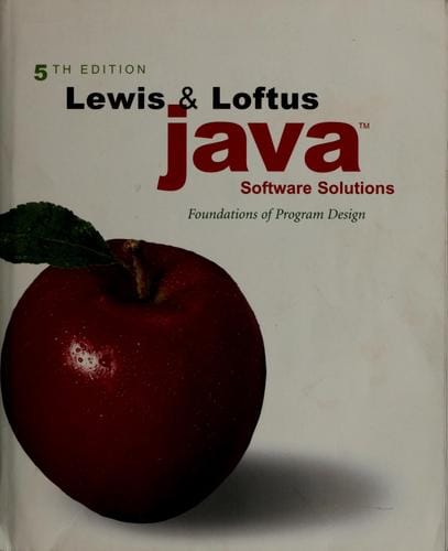 Java software solutions: foundations of program design
