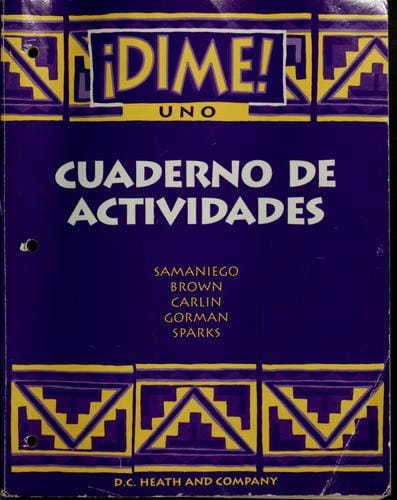 Dime! Uno: Cuaderno de Actividades