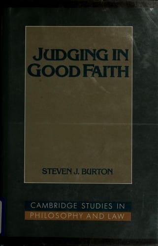 Judging in good faith