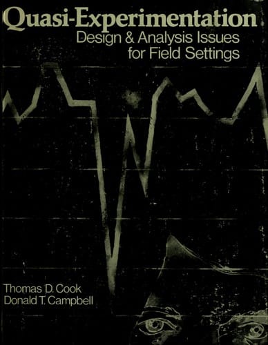 Quasi-experimentation: design & analysis issues for field settings