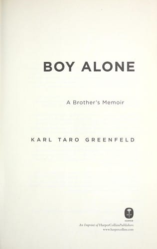 Boy alone: a brother's memoir