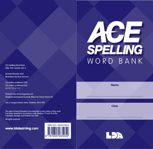 Ace Spelling Bank: A personal bank of spellings