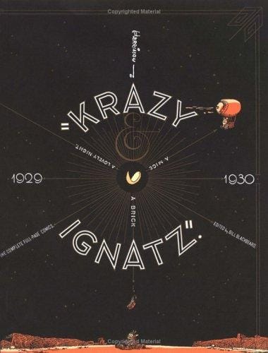 Krazy & Ignatz 1929-1930: "A Mice, A Brick, A Lovely Night" (Krazy Kat)