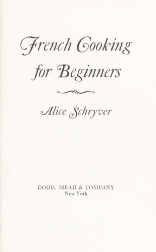 French cooking for beginners