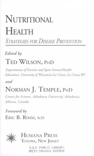 Nutritional health: strategies for disease prevention