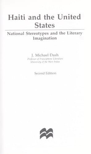 Haiti and the United States: national stereotypes and the literary imagination