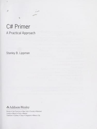 C# primer: a practical approach