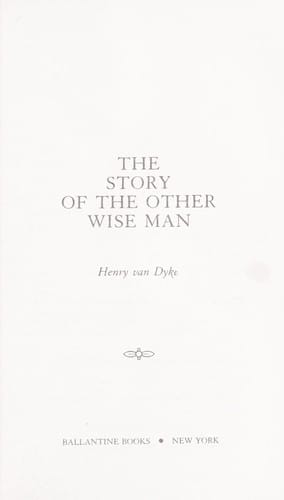 The storyof the other wise man.