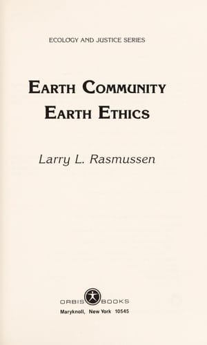 Earth community earth ethics