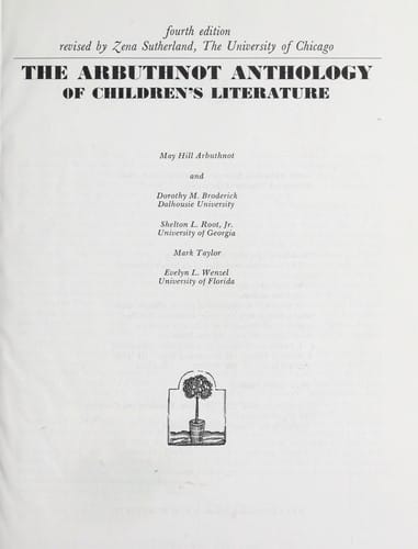 The Arbuthnot anthology of children's literature