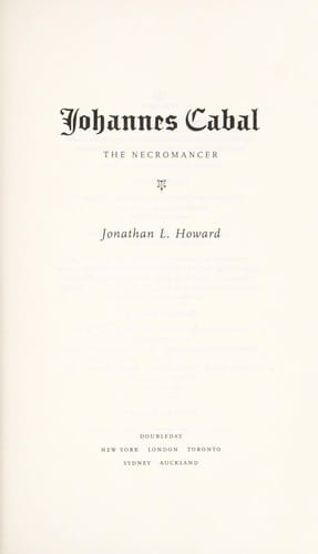 Johannes Cabal the necromancer