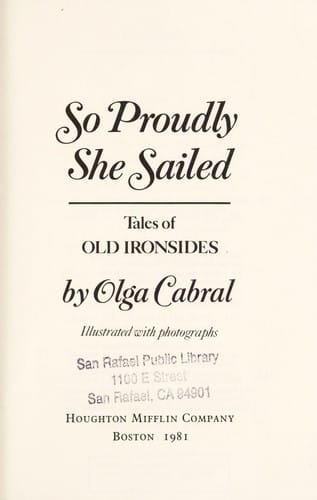 So Proudly She Sailed