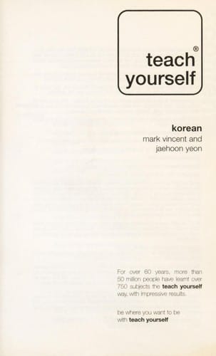 Teach yourself Korean
