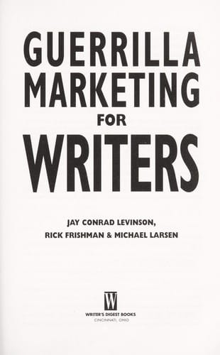 Guerrilla marketing for writers