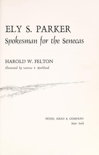 Ely S. Parker, spokesman for the Senecas