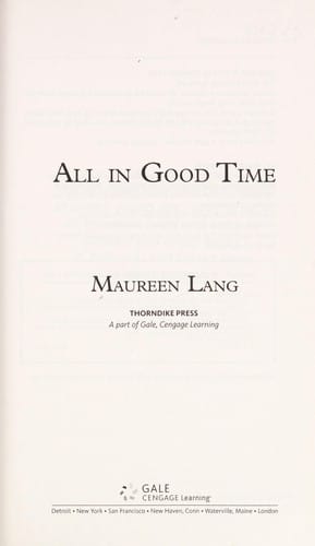 All in good time