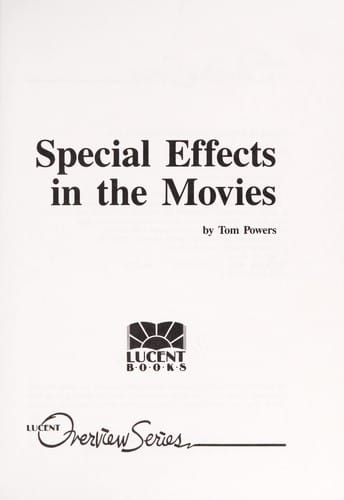 Special effects in the movies