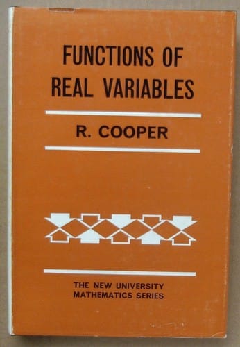 Functions of real variables: a course of advanced calculus.