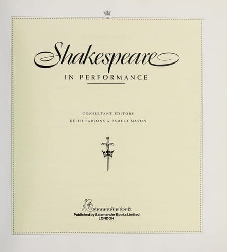 Shakespeare in performance