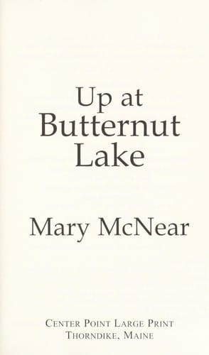 Up at Butternut Lake