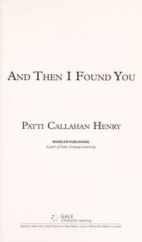 And then I found you