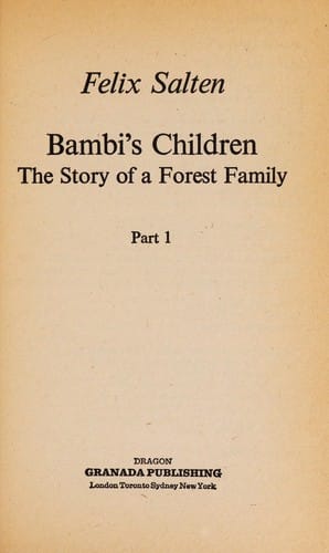 Bambi's children: the story of a forest family