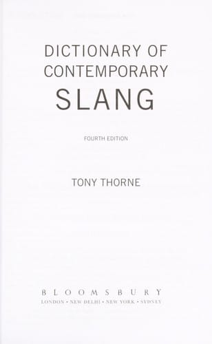 Dictionary of contemporary slang