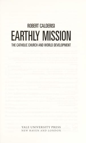 Earthly mission: the Catholic Church and world development