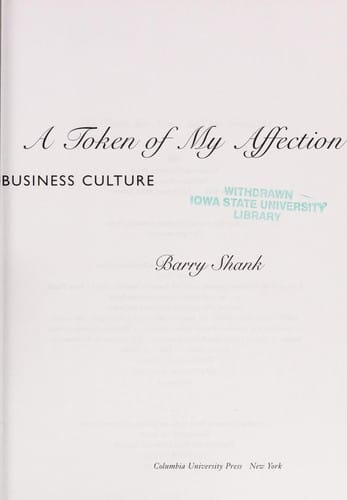 A token of my affection: greeting cards and American business culture