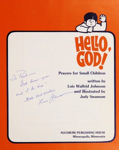 Hello, God!: Prayers for small children