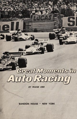 Great moments in auto racing.