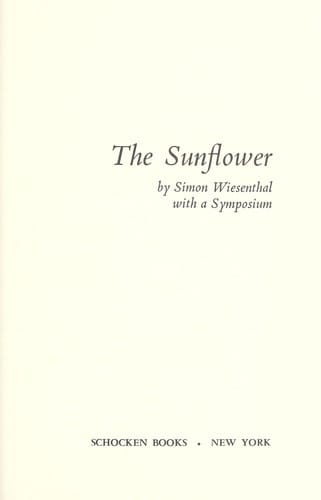 The sunflower: with a symposium